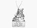 Brigham Young University - Snowman Christmas Ornament - Laser Engraved