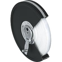 Keson MC10M100 100 Feet Closed Metal Housing Fiberglass Measuring Tape in Metric and Tenths