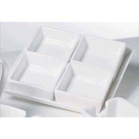 10 Strawberry Street Whittier 16-Inch 4-Pocket Tray, White by Ten Strawberry Street