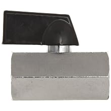 Kingston KMBVF Series Brass Mini Ball Valve, Lever, 1/4" NPT Female