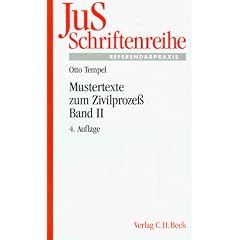 JuS-Schriftenreihe, H.61, Mustertexte zum Zivilproze�