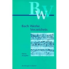 Bach-Werke-Verzeichnis. Kleine Ausgabe: Bach-Werke-Verzeichnis (BWV , 2a)