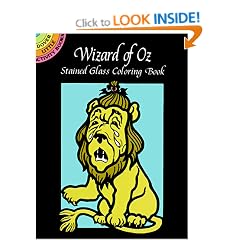 Wizard OD Oz Stained Glass Col Bk (Dover Little Activity Books)