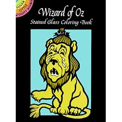Wizard OD Oz Stained Glass Col Bk (Dover Little Activity Books)