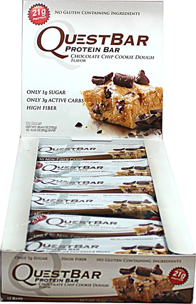 Amazon.com: QuestBar Protein Bar Gluten Free - Chocolate Chip ...