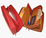Princess Gardner Double Zipper Deluxe Checkbook Cover