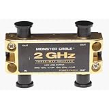 Monster Cable TGHZ-3RF 3-Way Low-Loss RF Splitter for TV and Satellite, 2 GHz
