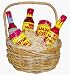 Habanero Gift Basket From Hell - Contains our Numero Uno, scorchin' habanero pepper products: Salsa, Hot Sauce Devil's Revenge, Hot Sauce from Hell, Mustard and BBQ Sauce.