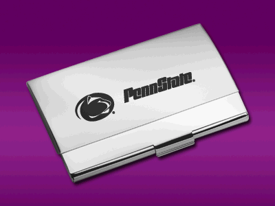Penn State - Business Card Holder - Laser Engraved