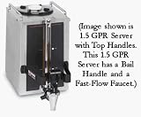 BUNN 20950.0002 1.5GPR-Fast Flow BAIL HANDLE Portable Servers and Warmers for Satellite Brewers