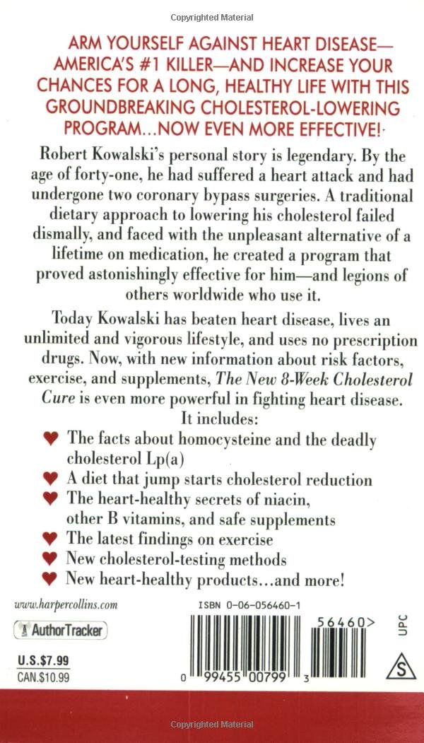 The New 8-Week Cholesterol Cure: Robert E. Kowalski: 9780060564605 ...