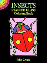 Insects Stained Glass Colouring Book (Dover Little Activity Books)