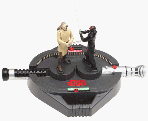 71RNX5XNHXL STAR WARS EPISODE 1 ELECTRONIC LIGHTSABER DUEL GAME