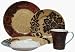222 Fifth La Belle, Spice Dinnerware Set, Service for 4