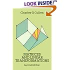 Matrices and Linear Transformations: Second Edition by  Charles G. Cullen