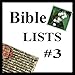 Bible Lists #3