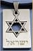 Zionist Dog Tag with Star of David Necklace