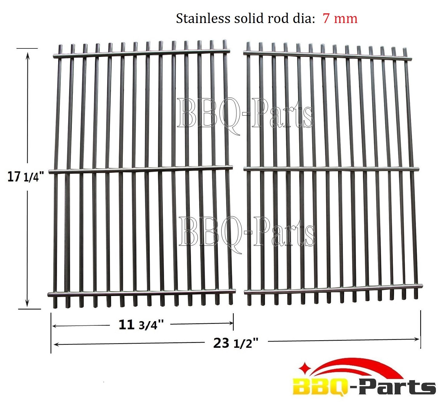 bbqparts 9930 BBQ Stainless Steel ROD Replacement Cooking Grill Grid Grate for eBay