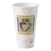 PerfecTouch 5356DX WiseSize Insulated Paper Cup, Coffee Dreams Design, 16 oz Capacity (20 Packs of 25)