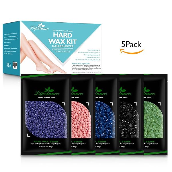 Lifestance Hard Wax Hair Removal Beads Painless Stripless Wax