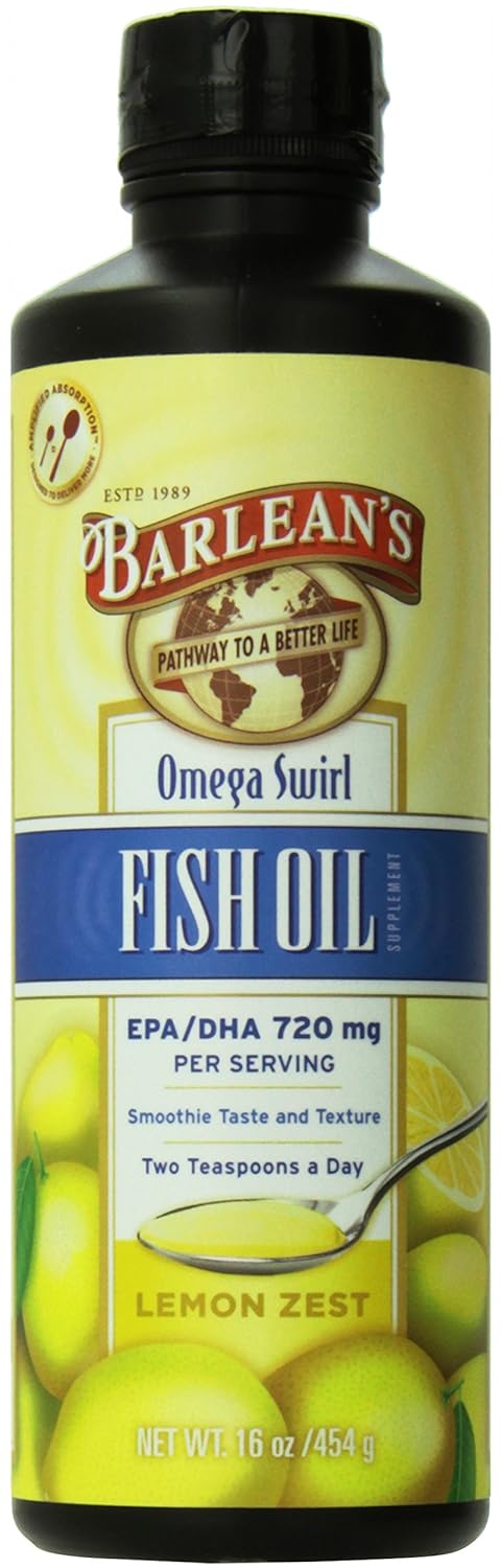 Amazon.com: Barlean's Organic Oils Omega Swirl Fish Oil, Lemon ...