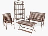 Jack Post Copper Ridge Folding Arm Chair in Antique Copper Finish