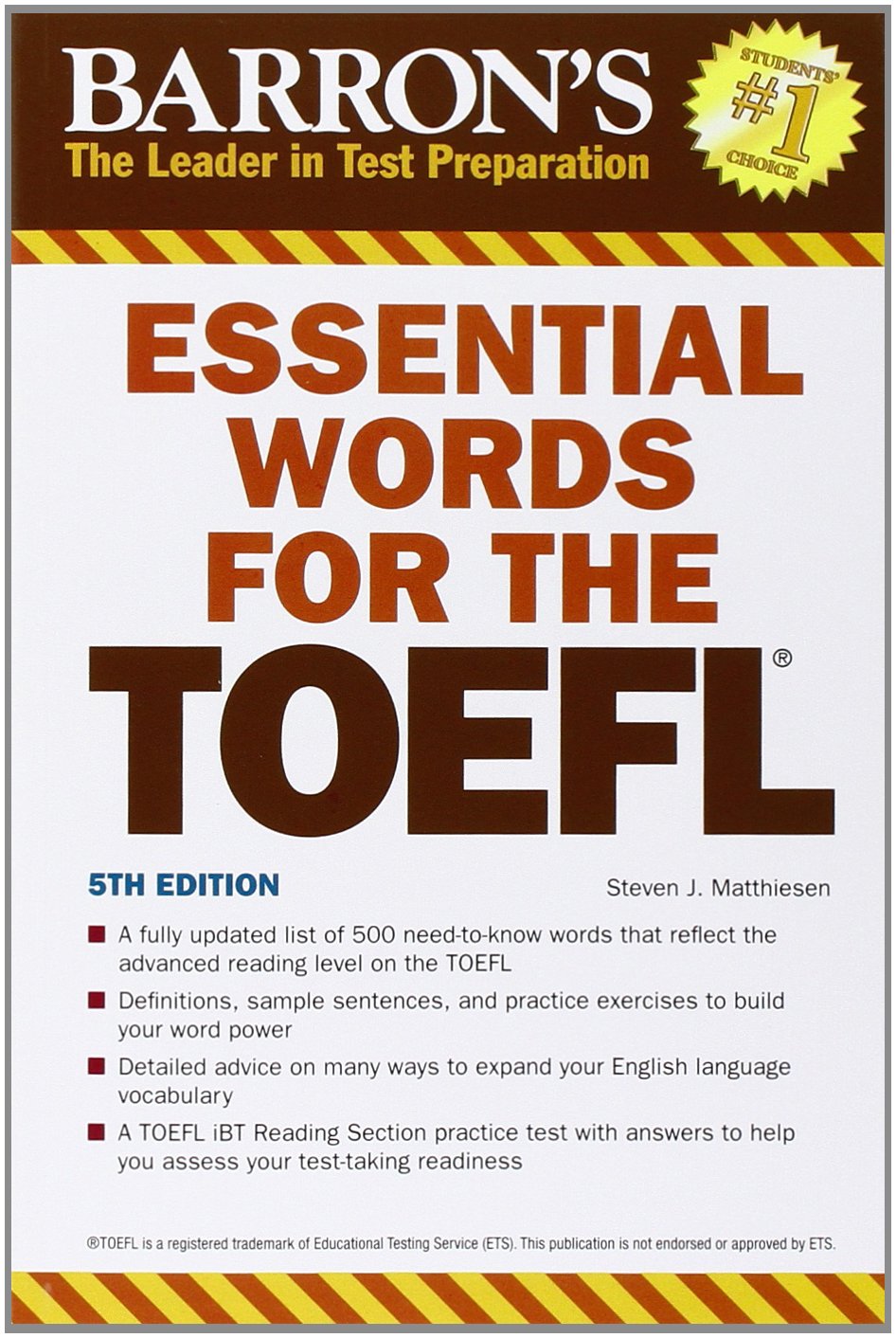 Essential Words for the TOEFL: 5th Edition Essential Words for the TOEFL: 5th Edition