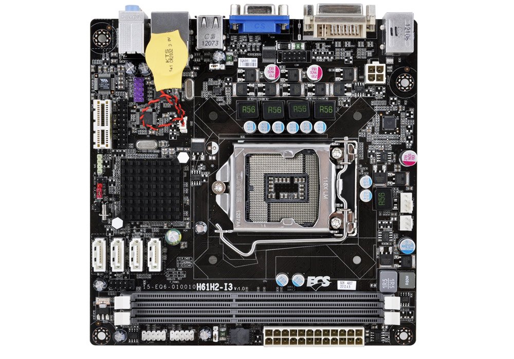 Amazon.com: ECS Elitegroup Intel Motherboard Intel H61 Mini ITX ...