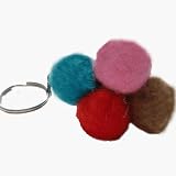 Fair Trade Hand Made Felt Bobbles Keyring/Bag Charm