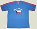 T-Shirt Tschechien, blau-rot, Größe XL, Runner-T