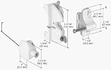 CRL White Lokk-Latch Series 2 for Square Post
