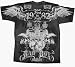 Bad Boy Apparel Brazilian World Class MMA Mixed Martial Arts Fighting Crista Brasillian Adult Charcoal T-Shirt