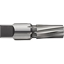 Union Butterfield 4600 High-Speed Steel Taper Pin Reamer, Left Hand Spiral Flute, Round With Square End Shank, Uncoated (Bright) Finish