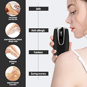 Hair Removal For Women Men Painless Permanent Facial Body Laser