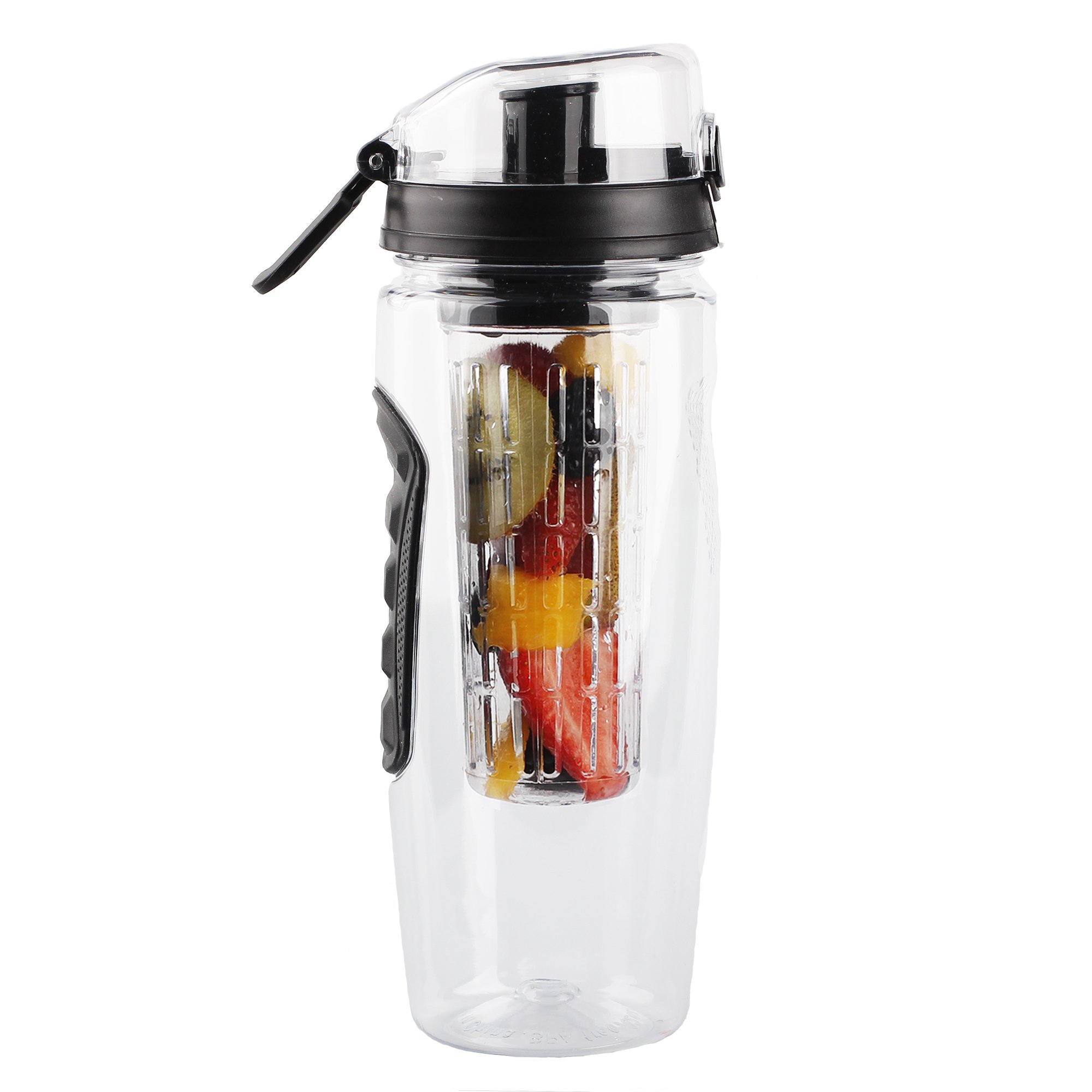 Fruit Infuser Water Bottle Large 32 oz Durable Flip Top Infusion Travel