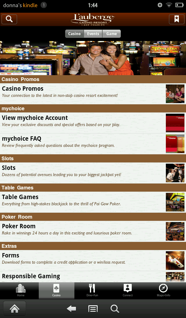 Amazon.com: L'Auberge Lake Charles Casino Resort: Appstore for Android Amazon.com: L'Auberge Lake Charles Casino Resort: Appstore for Android