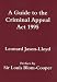 Book A Guide to the Criminal Appeal Act 1995