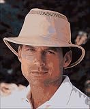 Tilley Hat LTM5 - Cool Mesh, Lightweight Airflo Hat with Moderate Brim. Great Golf Hat! - Khaki or Natural