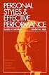Personal Styles & Effective Performance