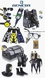 Genesis Women's Cold Water Nitrox Ensemble Mask,Wetsuit,Bag+