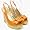 SKY Cute Spring Time Peep Toe Bow Crinkle Patent Cork Wedge Platform Heels Shoes
