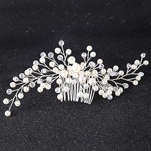 Aegenacess Decorative Hair Side Comb Vine Crystal Clips For