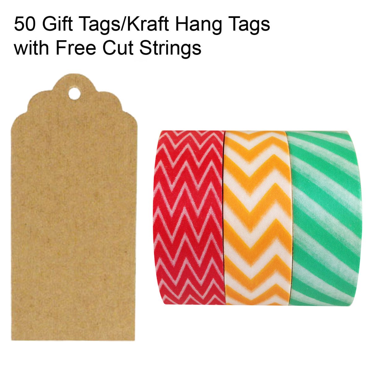 tags/kraft hang tags with free cut strings for gifts crafts and