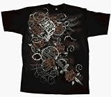 LA Ink TLC Reality Show California Tattoo Artists Angel Blade Adult Black T-Shirt, Medium