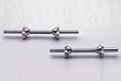 Regular 14 inch dumbbell bar.