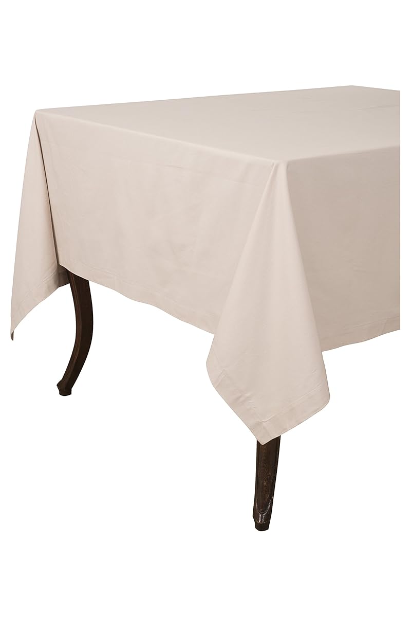 KAF Home Buffet Tablecloth in Flax, 70" by 70", 100 Cotton, Machine