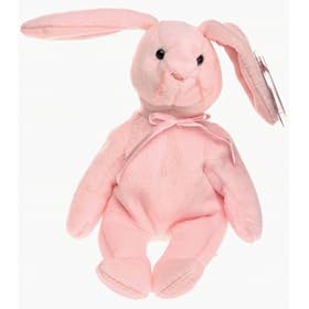  Hoppity the Pink Easter Bunny Rabbit - Ty Beanie Babies