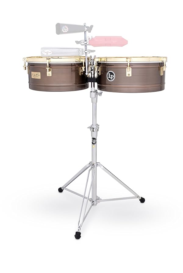 LP Karl Perazzo Timbales (Color High carbon steel shells with antique