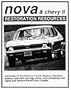 Nova and Chevy II Restoration Resources