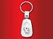 persian23 - Persian Cat Teardrop Keychain Laser engraved